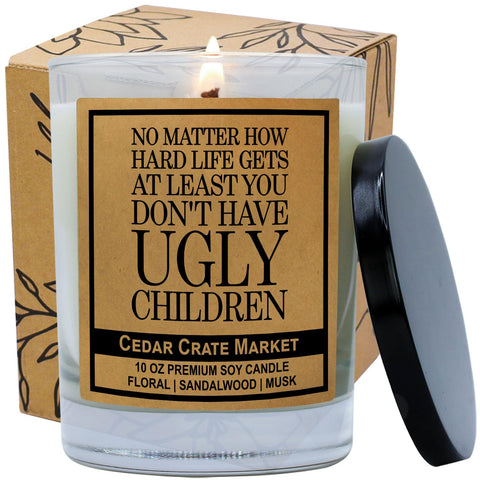 CEDAR CRATE MARKET jar label close-up highlighting the witty message benefit: personality in a gift