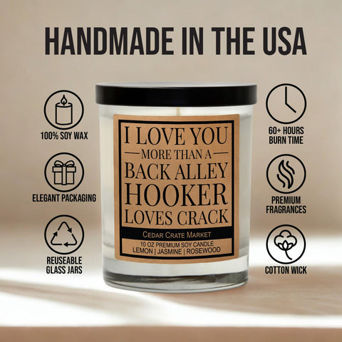CEDAR CRATE MARKET soy wax texture close-up highlighting clean burn and smooth surface