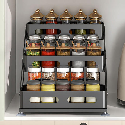 Ceetug on countertop in kitchen scene showing organized, accessible spices