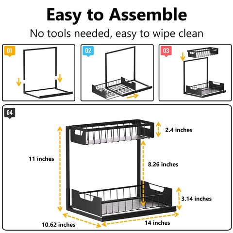 Ceetug slide-out lower shelf extended with bottles, demonstrates easy rear access