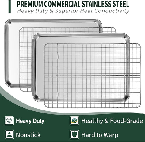 CEKEE wire rack close-up showing sturdy grid and elevation for crisp roasting and airflow benefit