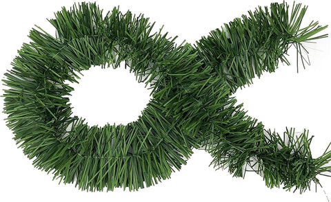 Celebrate A Holiday garland styled on staircase and mantel showing decorative versatility