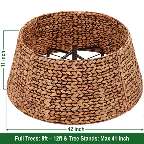 CENBOSS close-up woven water hyacinth texture shows rustic appeal and durable finish