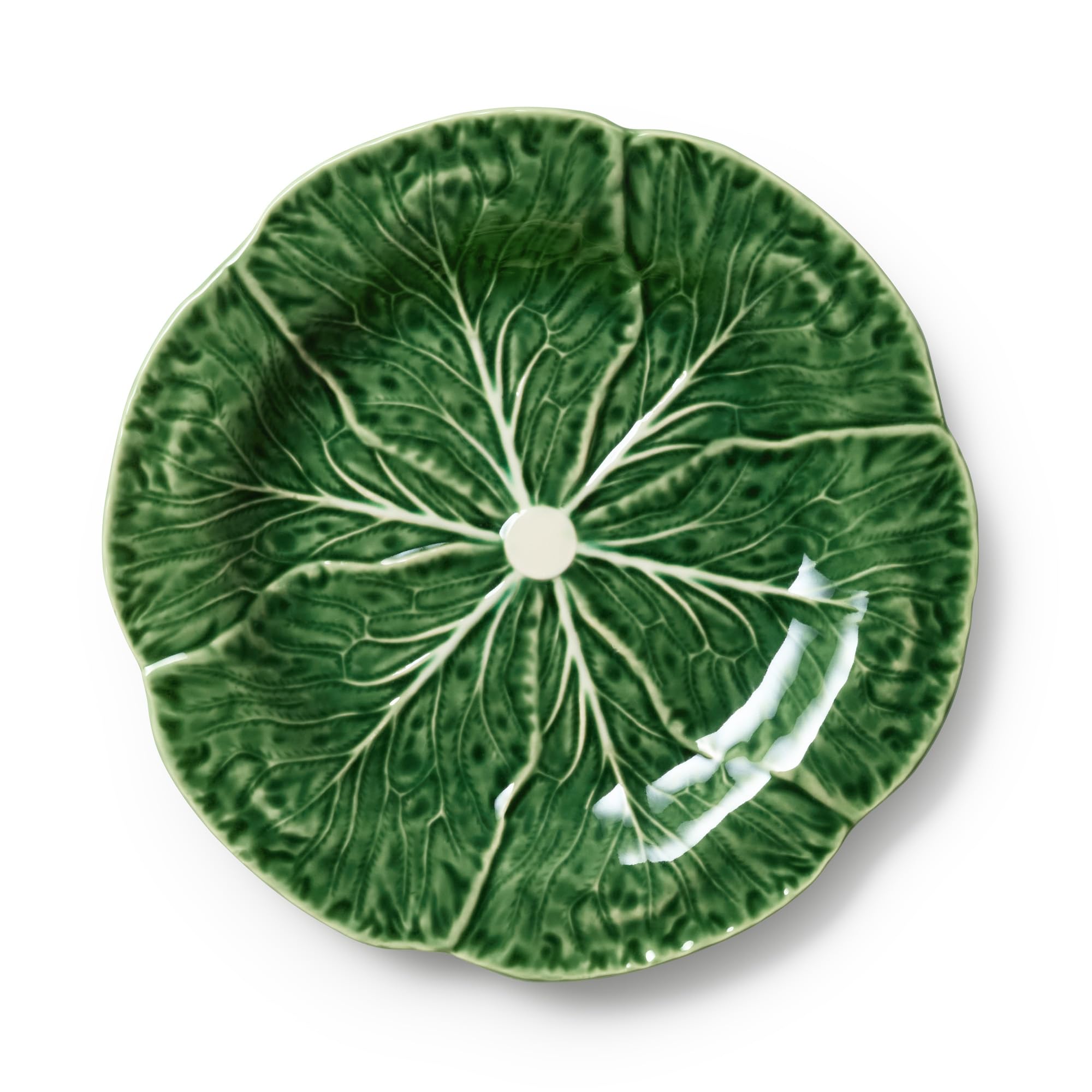 Cerified International close-up of leaf texture highlighting sculpted veins and glossy finish