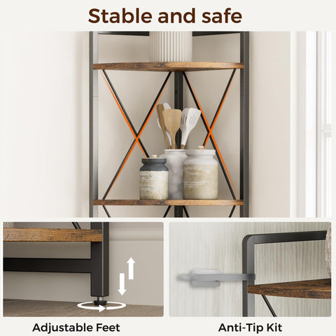 Cerlyunzan placed in living room to show space-saving corner storage benefit