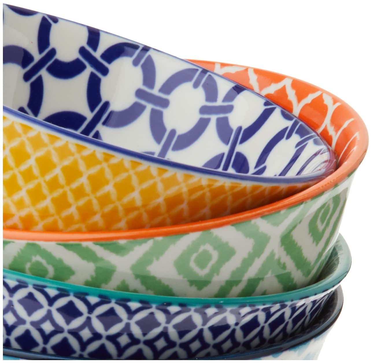 Certified International Chelsea bowls inside a dishwasher showing easy cleanup benefit