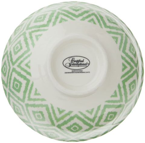Certified International Chelsea bowl in microwave showing safe reheating benefit