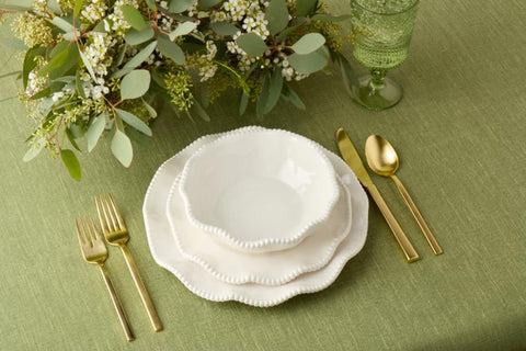 Certified International close-up of beaded rim highlighting elegant detail