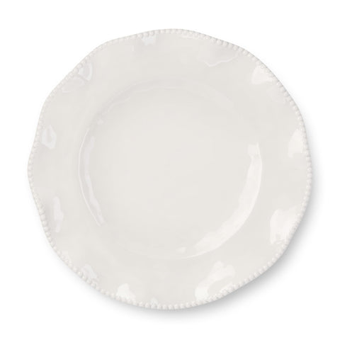 Certified International stacked dinner plates demonstrating space-saving storage