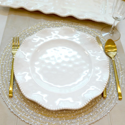 Certified International outdoor table setting with plates showing outdoor-friendly elegance