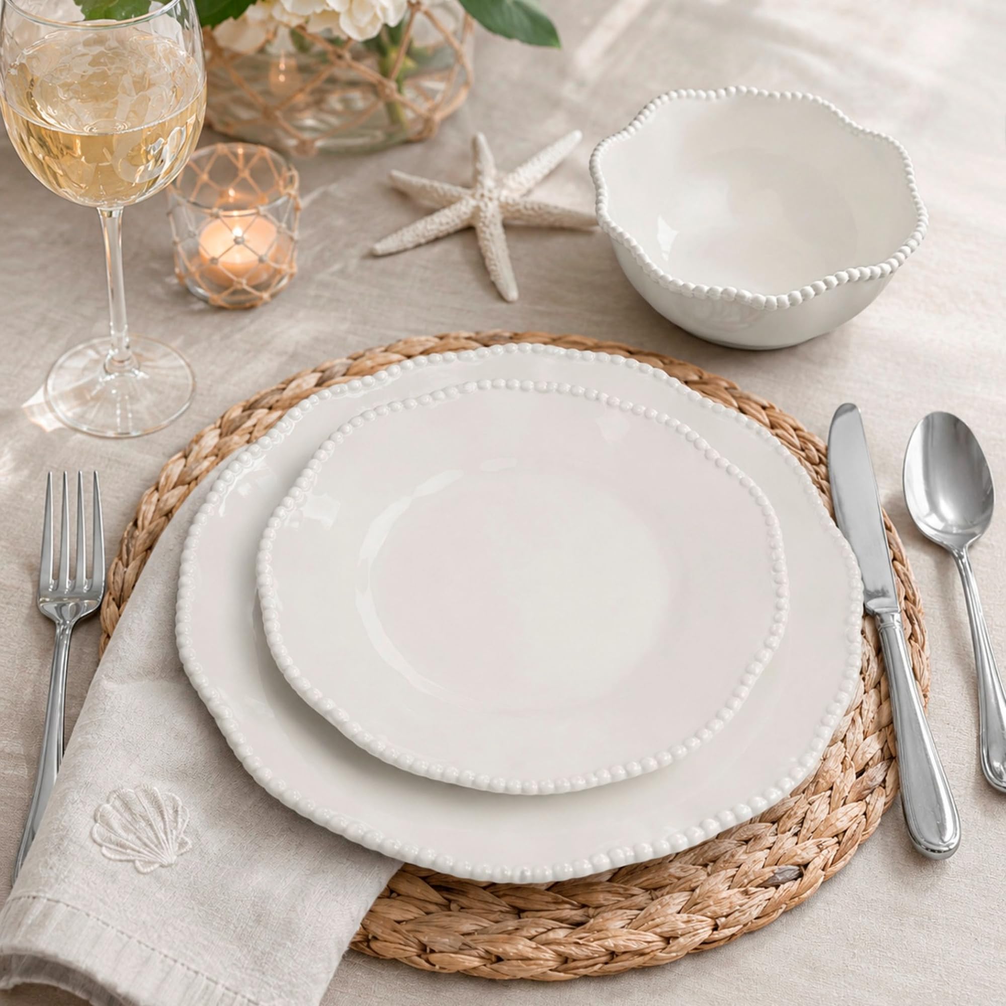 Certified International plate served with main course demonstrating presentation and practicality