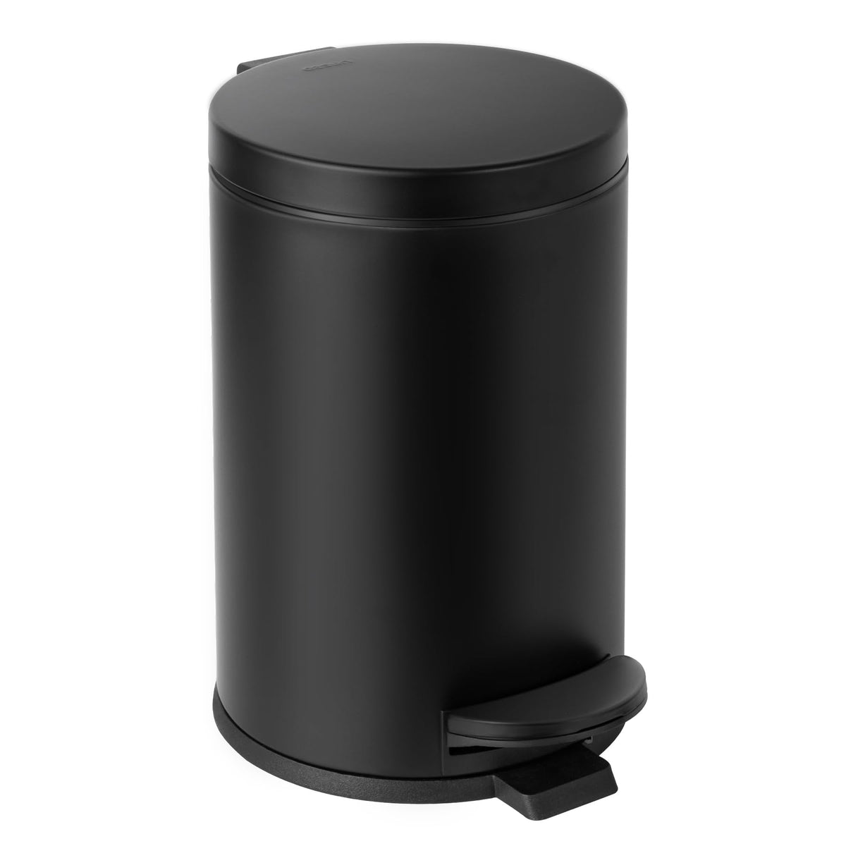 Cesun front view black bathroom trash can showing compact design and tidy look