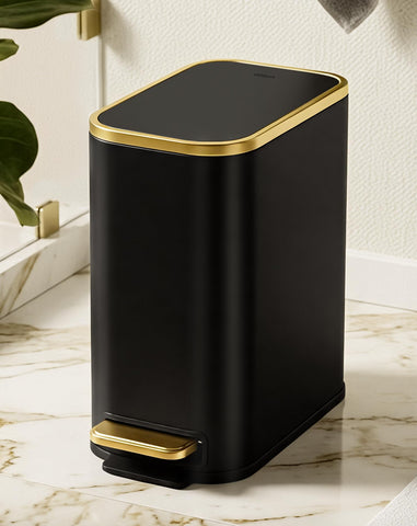 Cesun front view showing slim black body and gold-trim benefit streamlined look