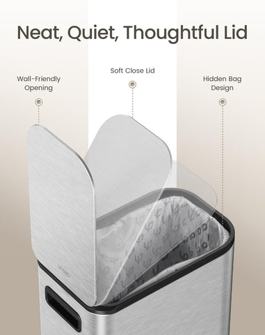 Cesun removable inner bucket removed to show easy emptying and cleaning benefit