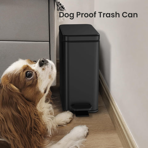 Cesun trash can in a styled bathroom setting enhancing cleanliness and convenience