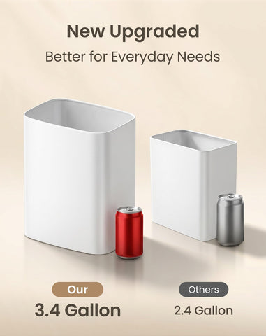 Cesun next to toilet staged in bathroom illustrating unobtrusive placement