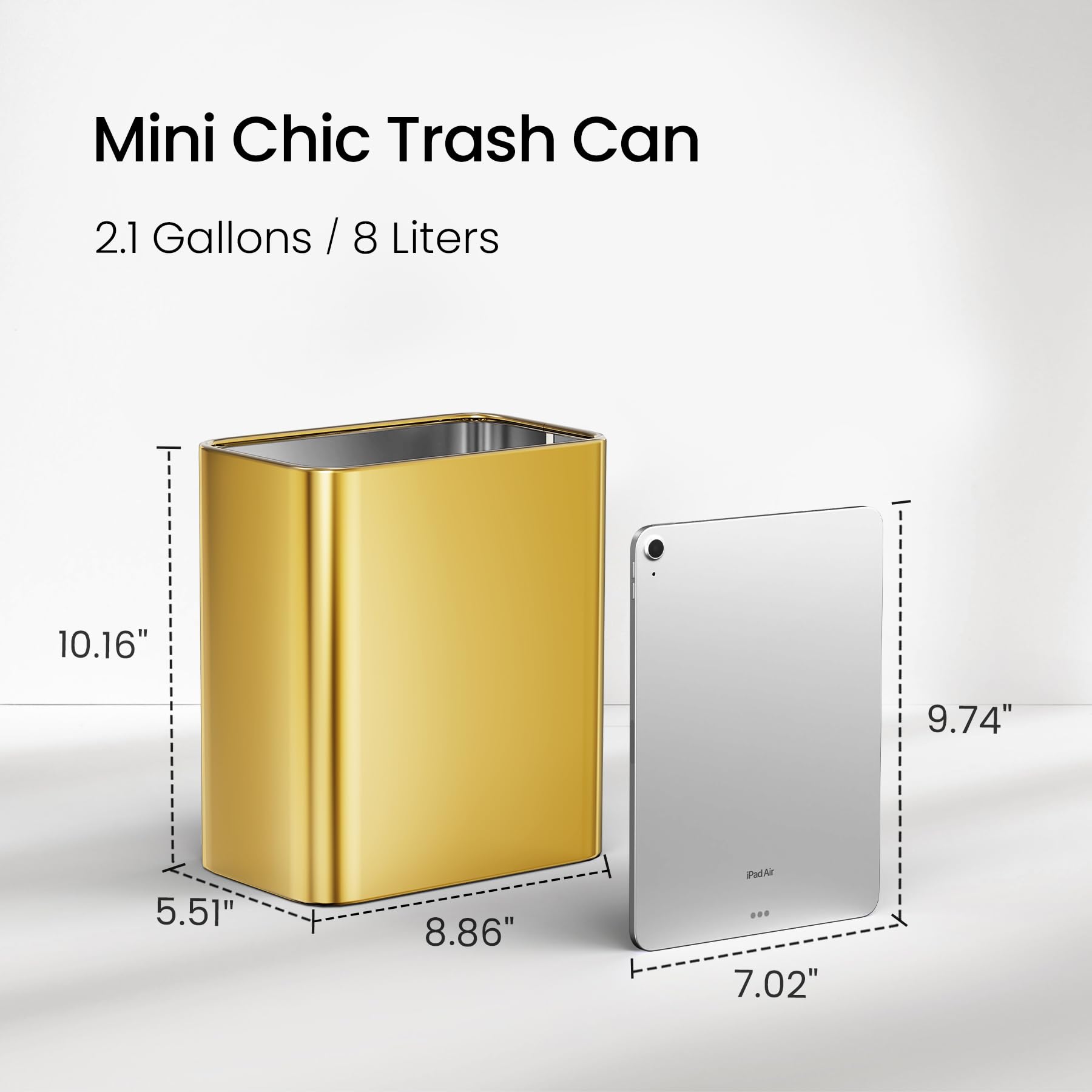 Cesun open top wide mouth detail for touch-free disposal and fewer misses