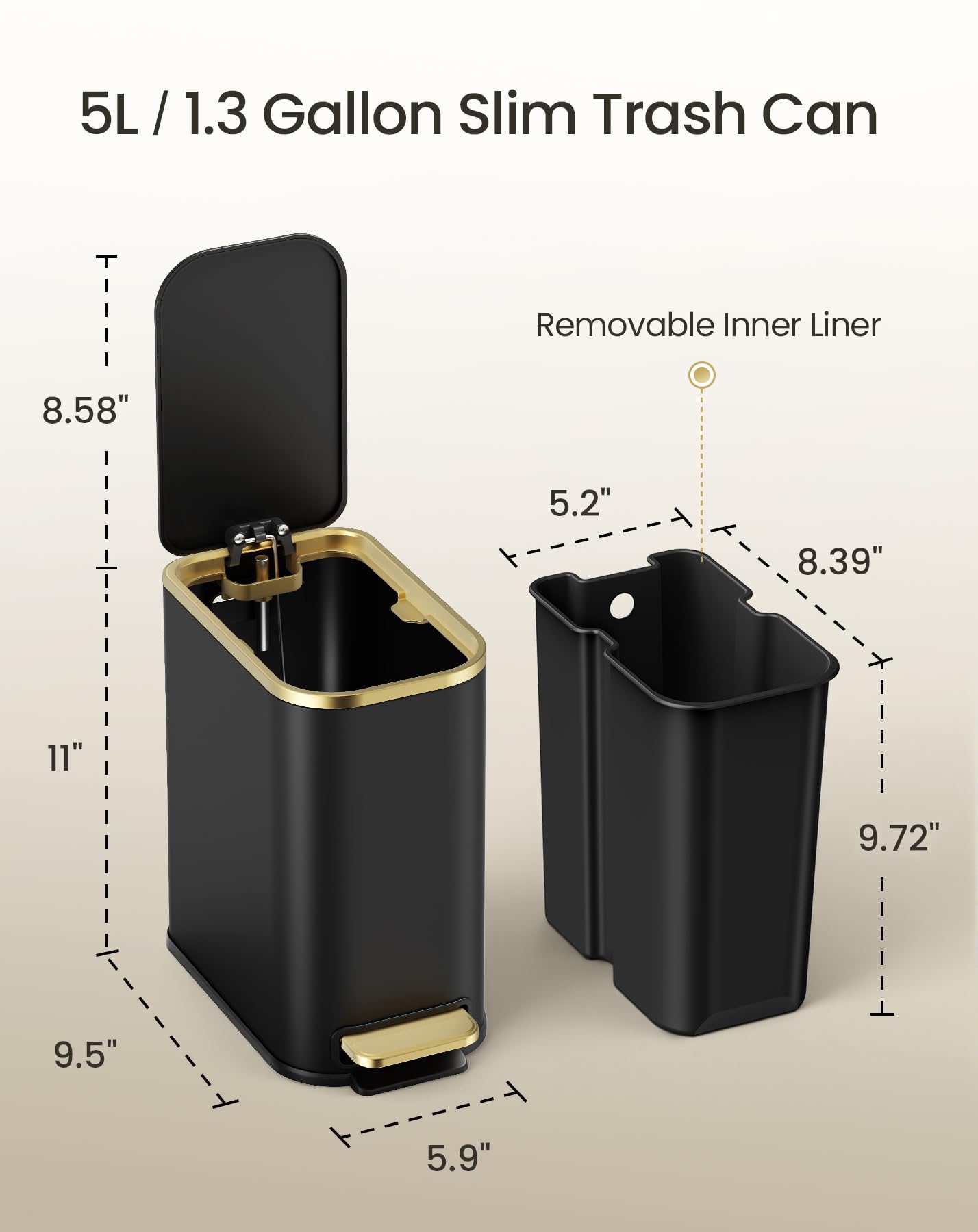 Cesun packaging and contents showing included bin and protective materials