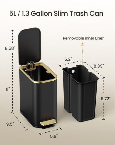 Cesun packaging and contents showing included bin and protective materials