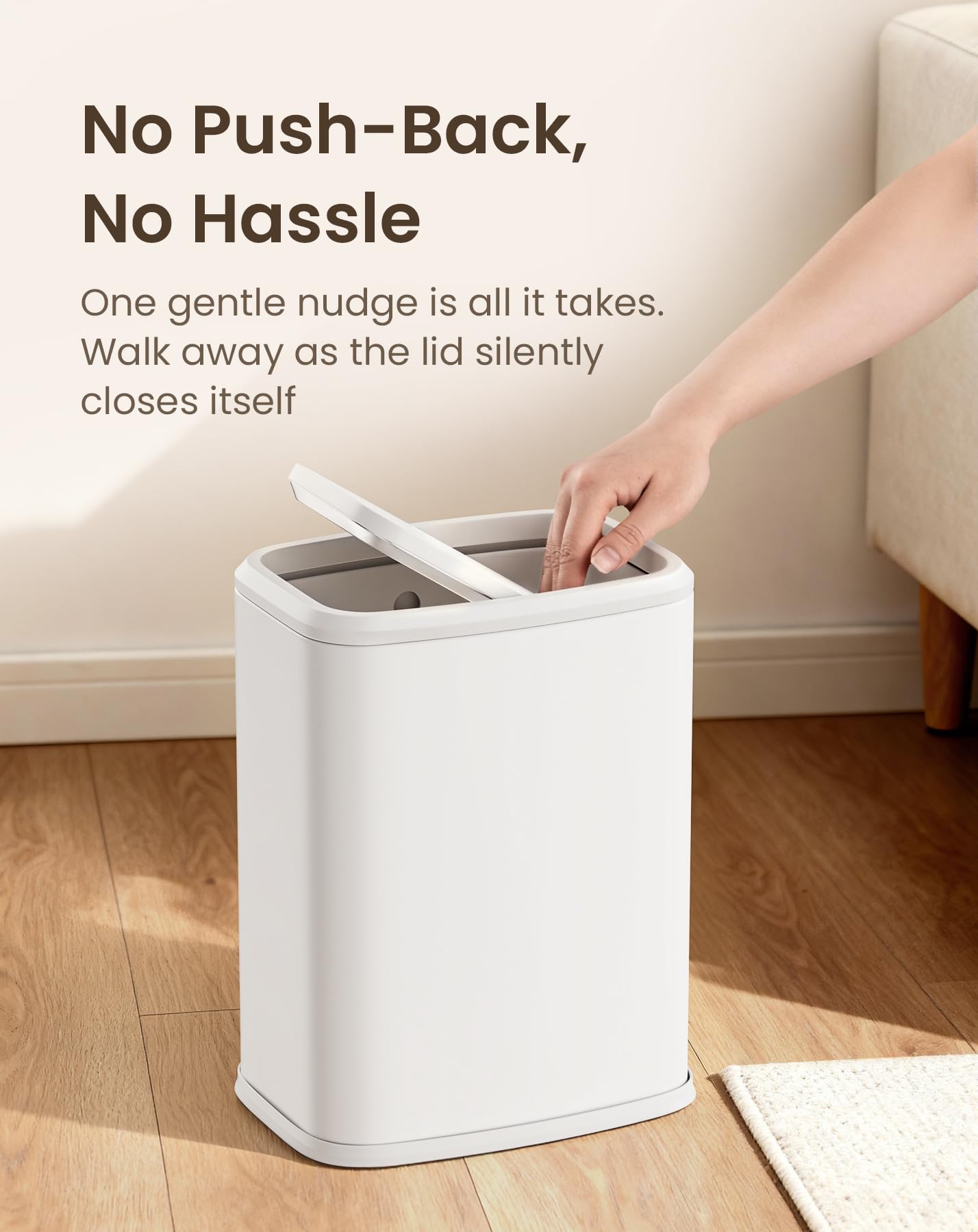 Cesun beside toilet showing scale and fit for narrow bathroom spaces