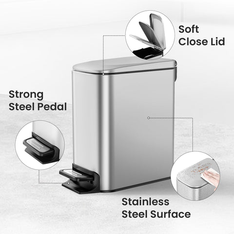 Cesun stainless steel pedal detail for durable easy-foot operation