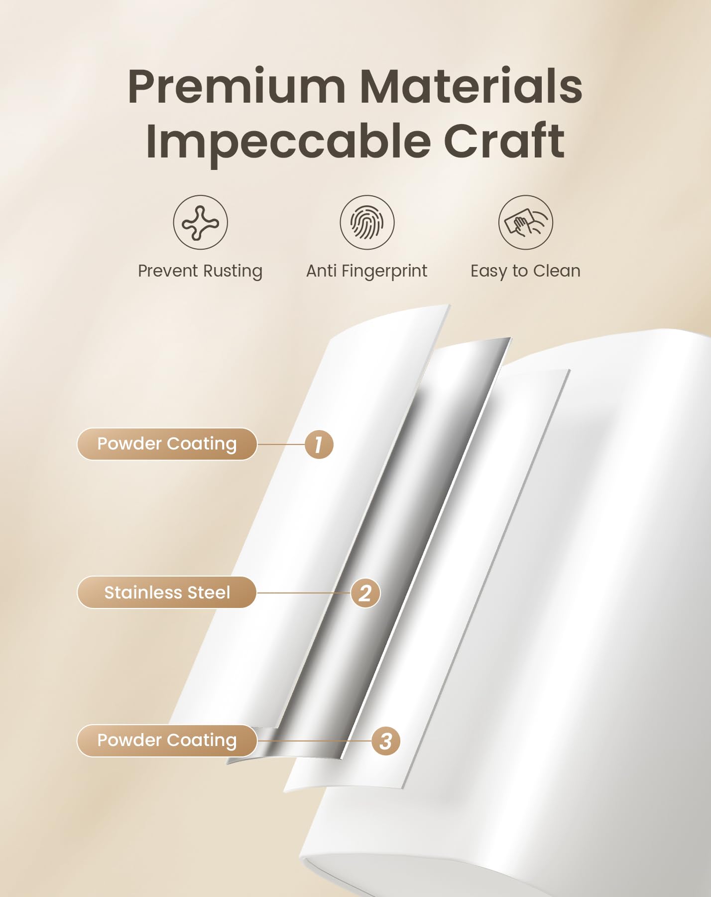 Cesun placed under sink to show scale and space-saving advantage