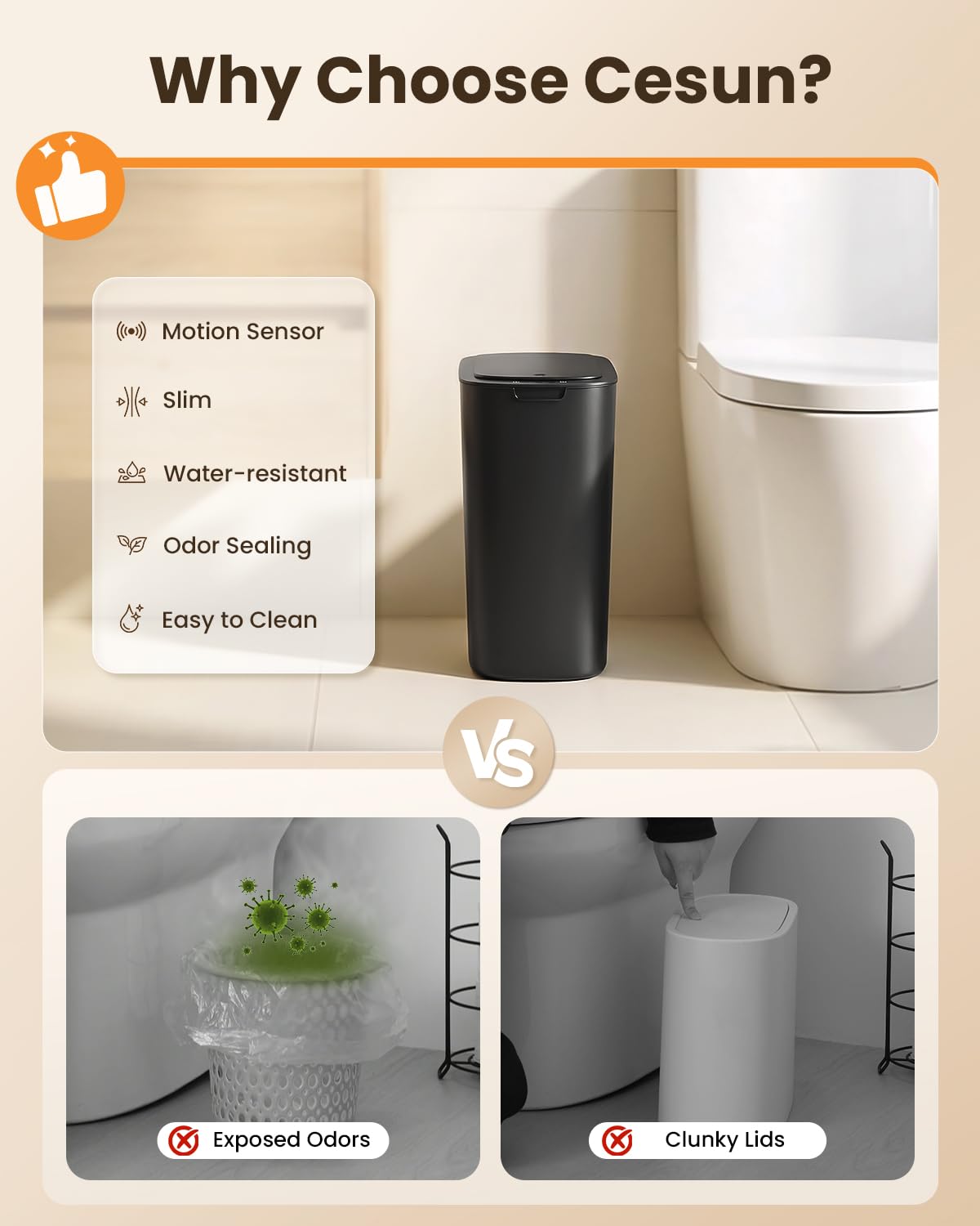 Cesun waterproof surface wipe shows easy cleaning and splash resistance