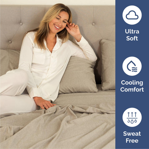 CGK Unlimited deep pocket corner detail showing elastic fit for up to 16-inch mattress
