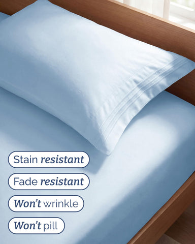 CGK Unlimited pillowcase detail with neat seam highlighting soft finish and durability