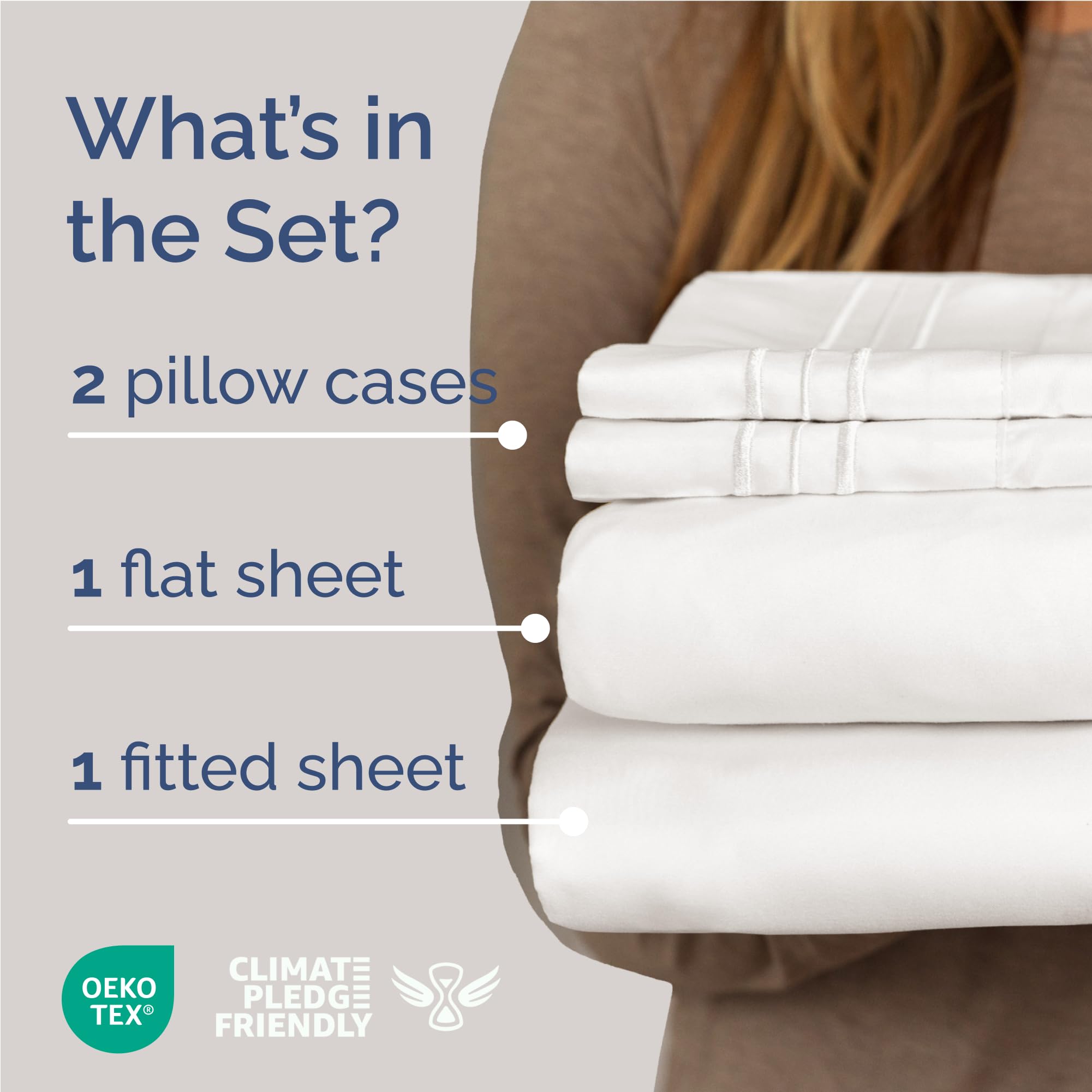 CGK Unlimited fitted sheet corner close-up showing deep pocket and secure elastic fit