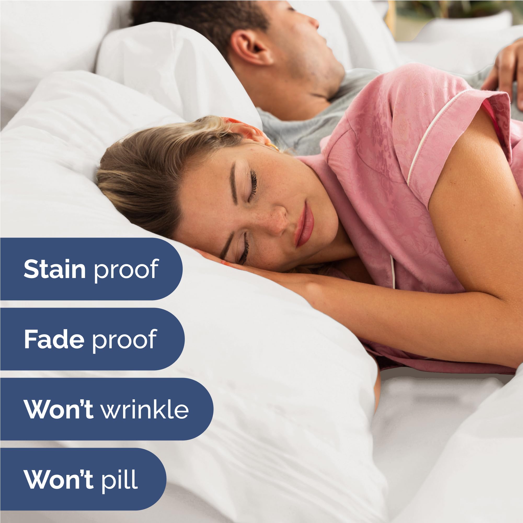 CGK Unlimited sheets dressed on full mattress illustrating breathable comfort in room