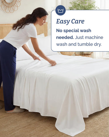 CGK Unlimited care label and iron icon indicating machine wash and low heat care
