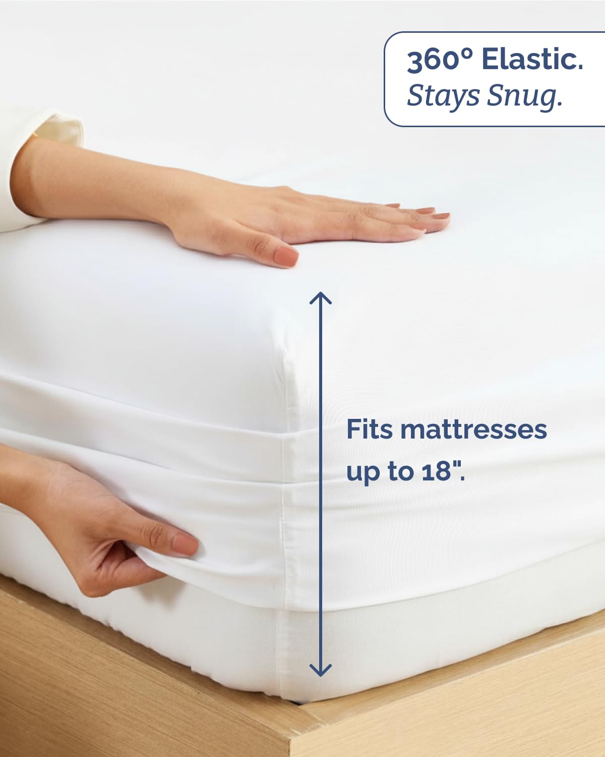 CGK Unlimited folded sheet set on shelf showing tidy storage and easy care