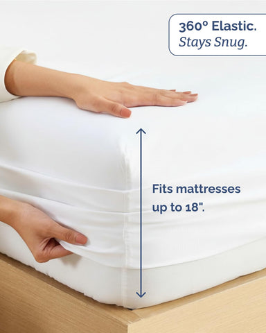 CGK Unlimited folded sheet set on shelf showing tidy storage and easy care