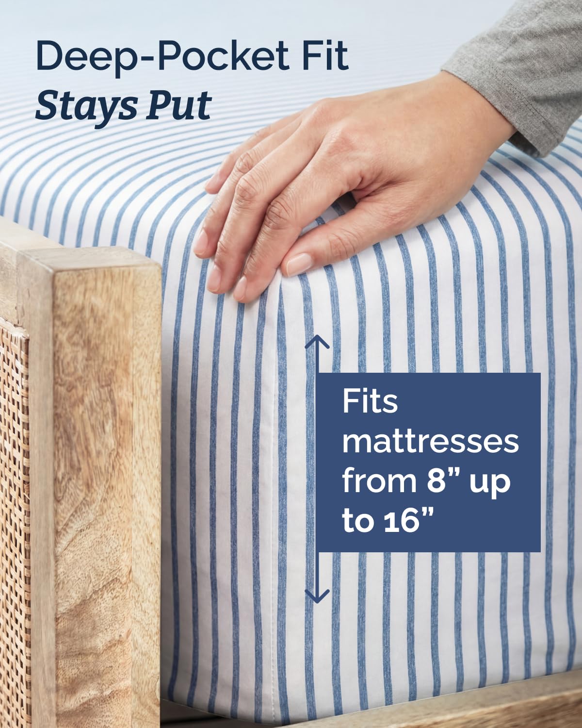 CGK Unlimited pillowcase close-up displaying smooth finish and comfort benefit