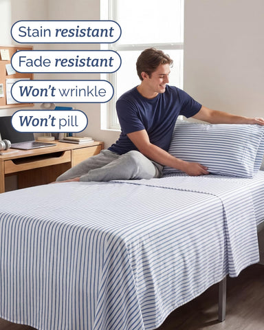 CGK Unlimited deep pocket demo on mattress showing snug hold benefit