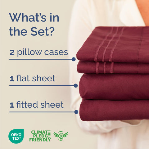 CGK Unlimited fitted sheet pocket close-up showing deep 16-inch pocket for secure mattress fit.