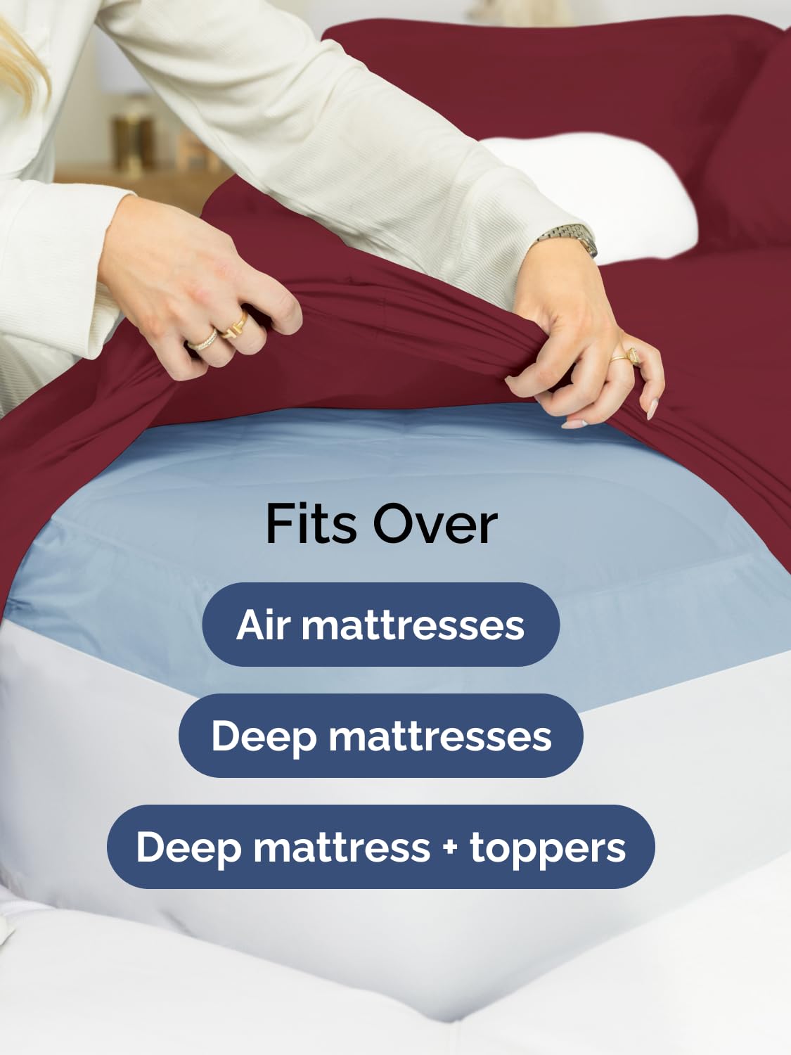 CGK Unlimited oversized pillowcase showing roomy coverage benefit