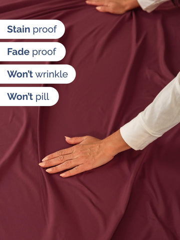 CGK Unlimited sheets on extra-deep mattress demonstrating snug fit benefit