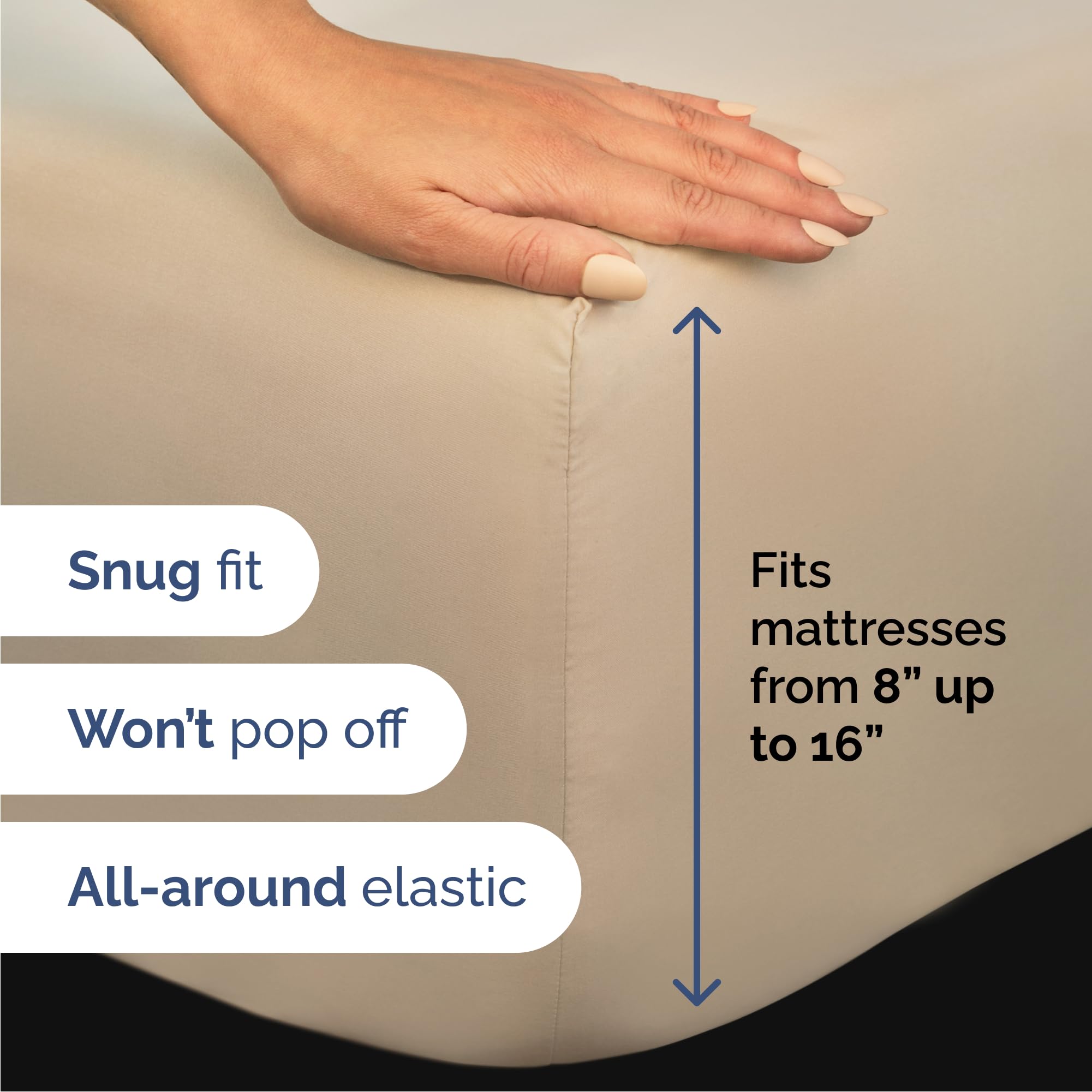 CGK Unlimited flat sheet fully spread on bed illustrating full coverage and smooth appearance