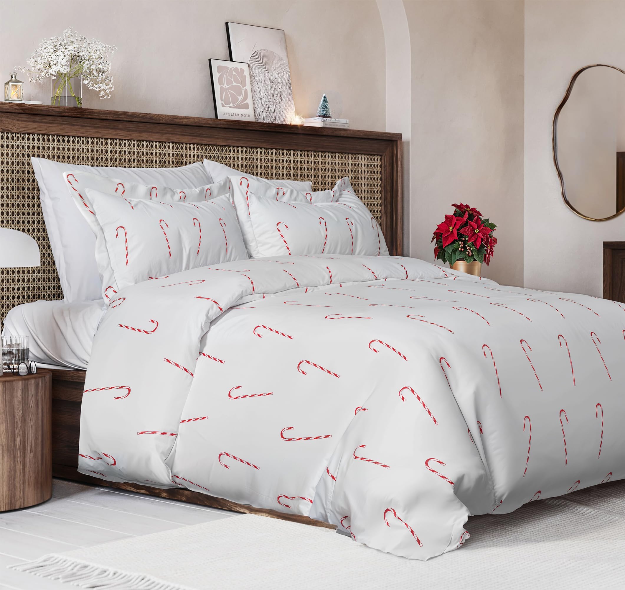 CGK Unlimited candy cane front view showing festive pattern and cozy appeal