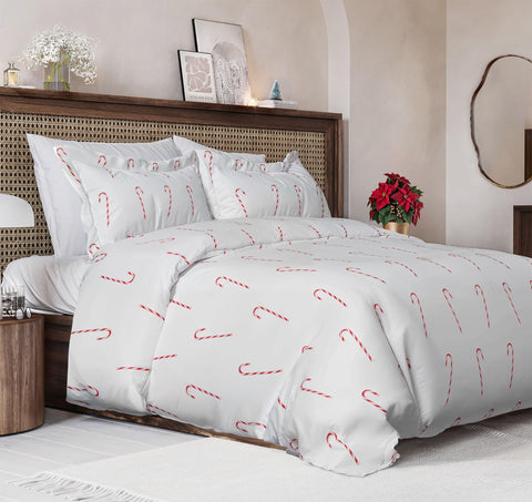 CGK Unlimited candy cane front view showing festive pattern and cozy appeal