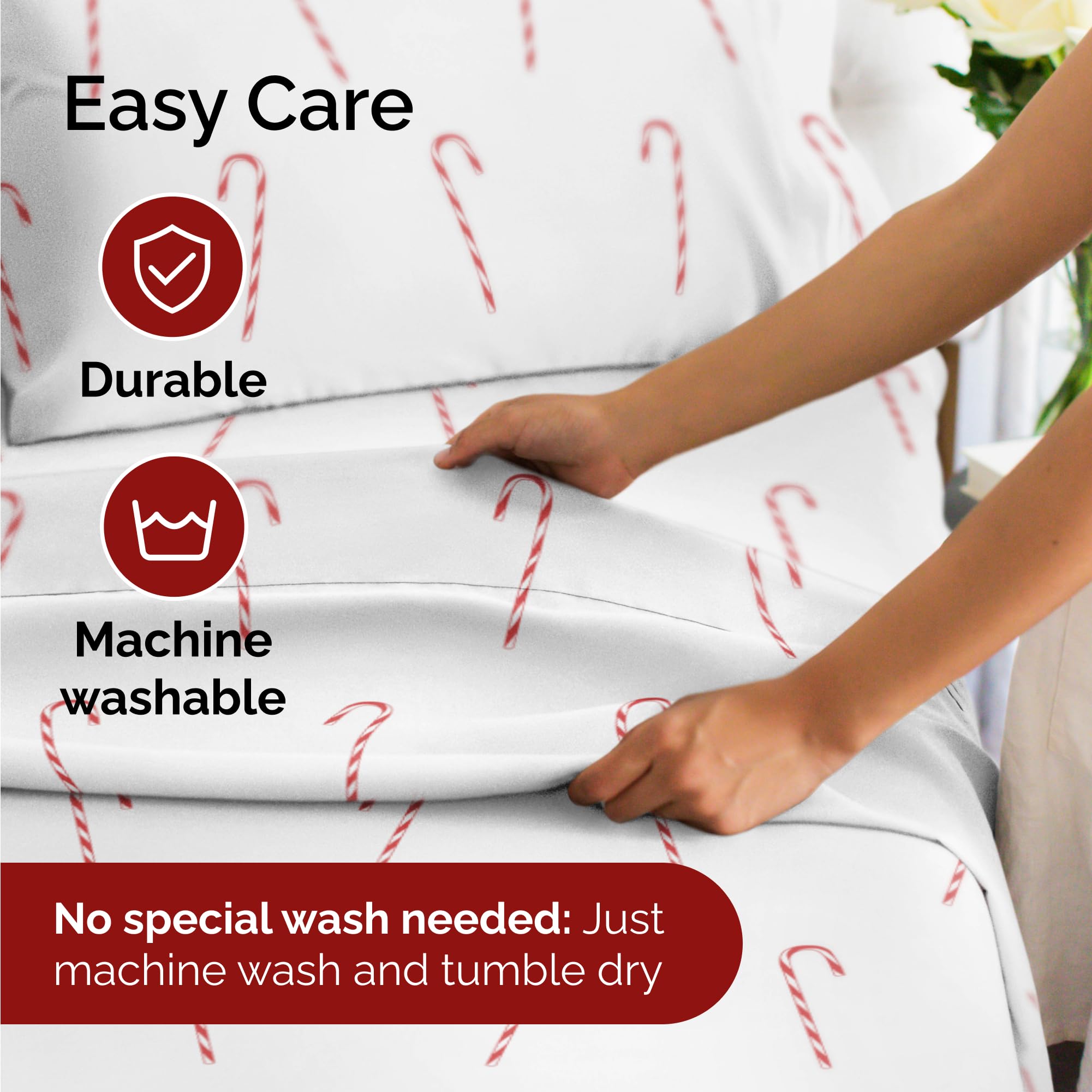 CGK Unlimited fabric texture close-up showing double-brushed microfiber softness