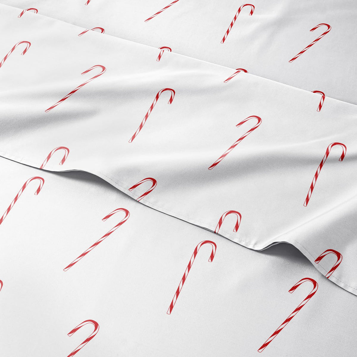 CGK Unlimited front packaging showing candy cane twin sheet set and festive appeal