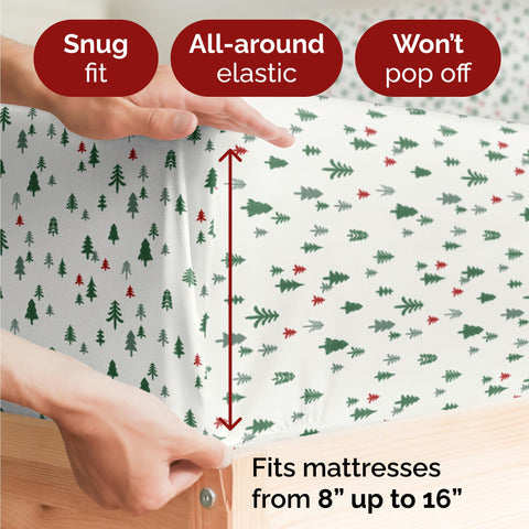 CGK Unlimited fitted sheet pocket depth detail showing deep fit up to 16 inches benefit