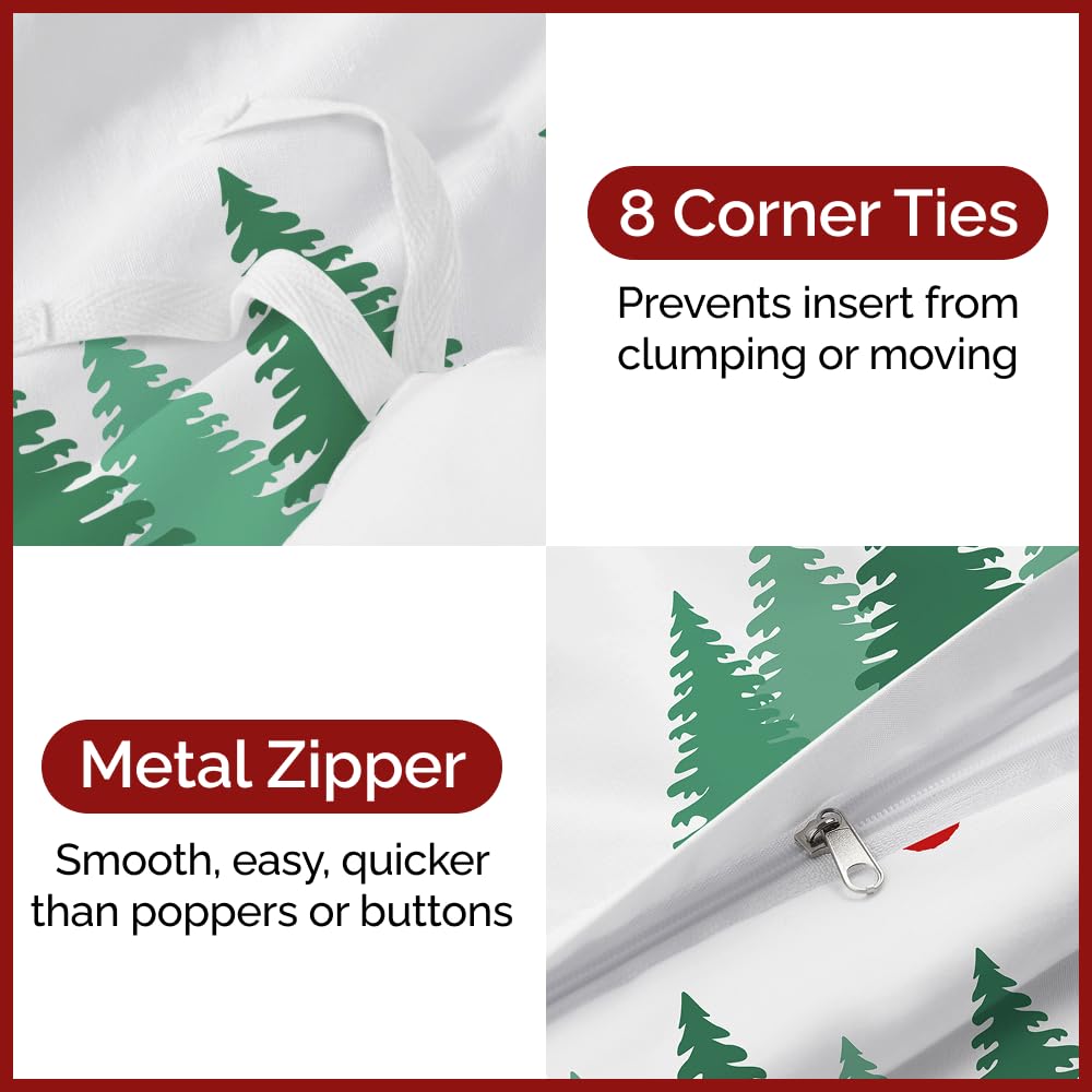 CGK Unlimited zipper and interior ties detail ensuring secure comforter fit