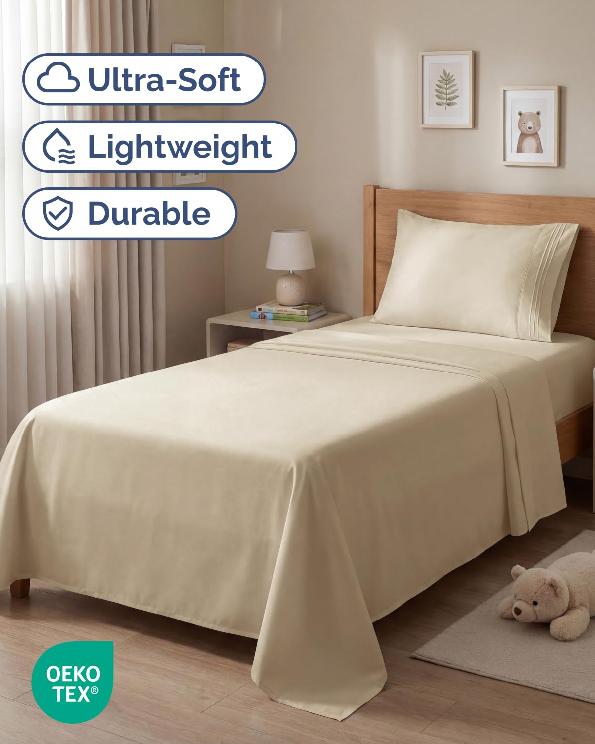 CGK Unlimited close-up of double-brushed microfiber texture for softness
