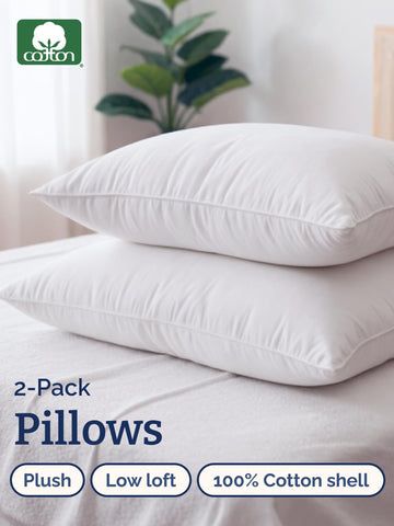 CGK Unlimited close-up of 300 thread count cotton cover highlighting breathable texture