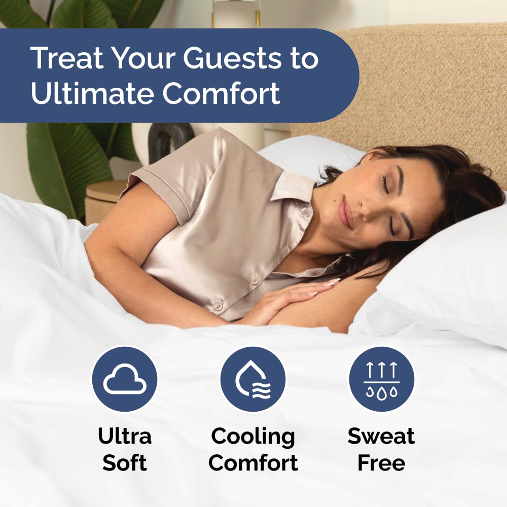 CGK Unlimited flat sheet and two pillowcases arranged to show complete four-piece set benefit