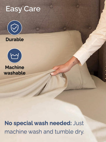 CGK Unlimited fitted sheet around deep mattress showing compatibility with toppers benefit